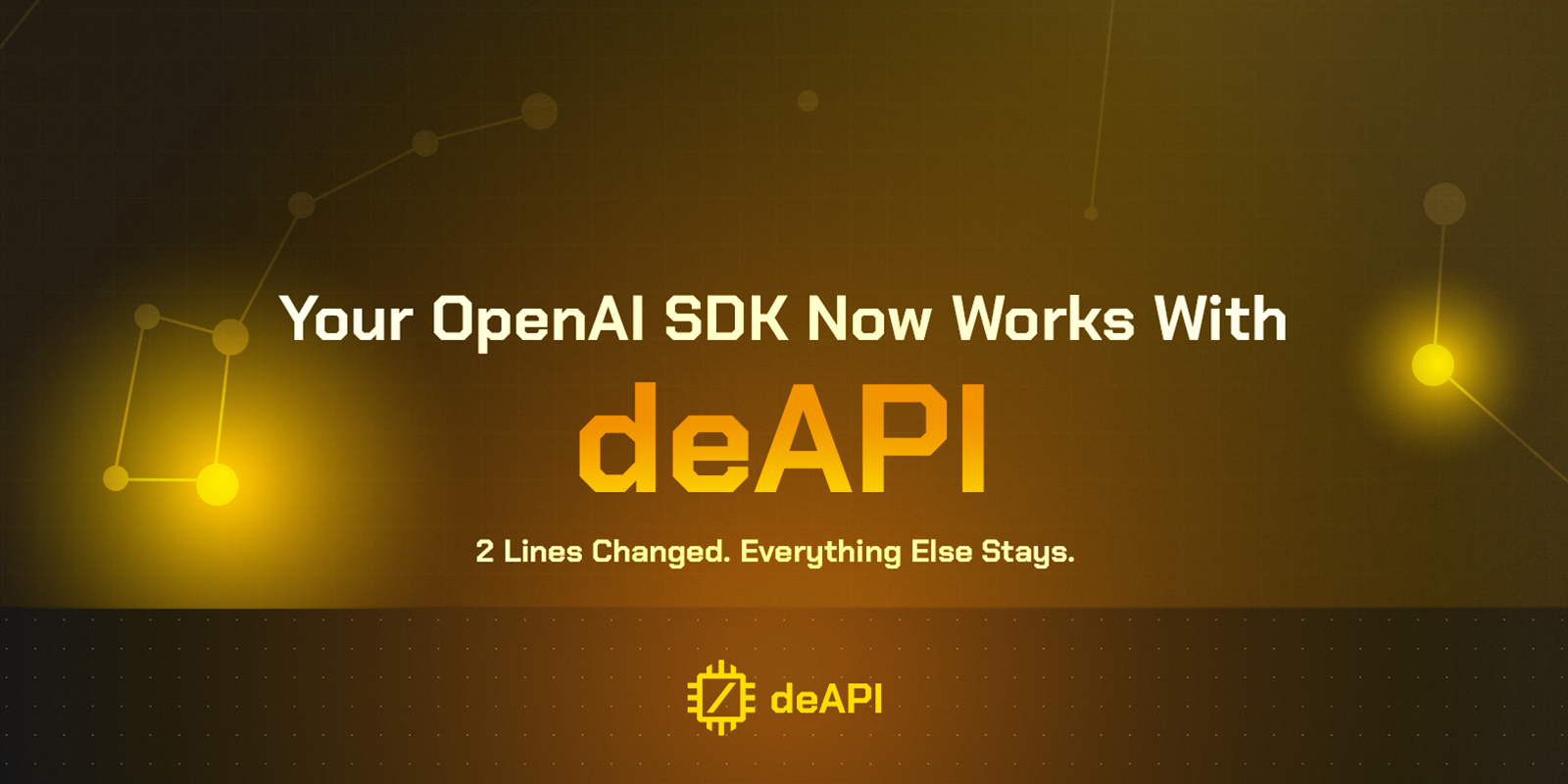 Use Your OpenAI SDK with deAPI