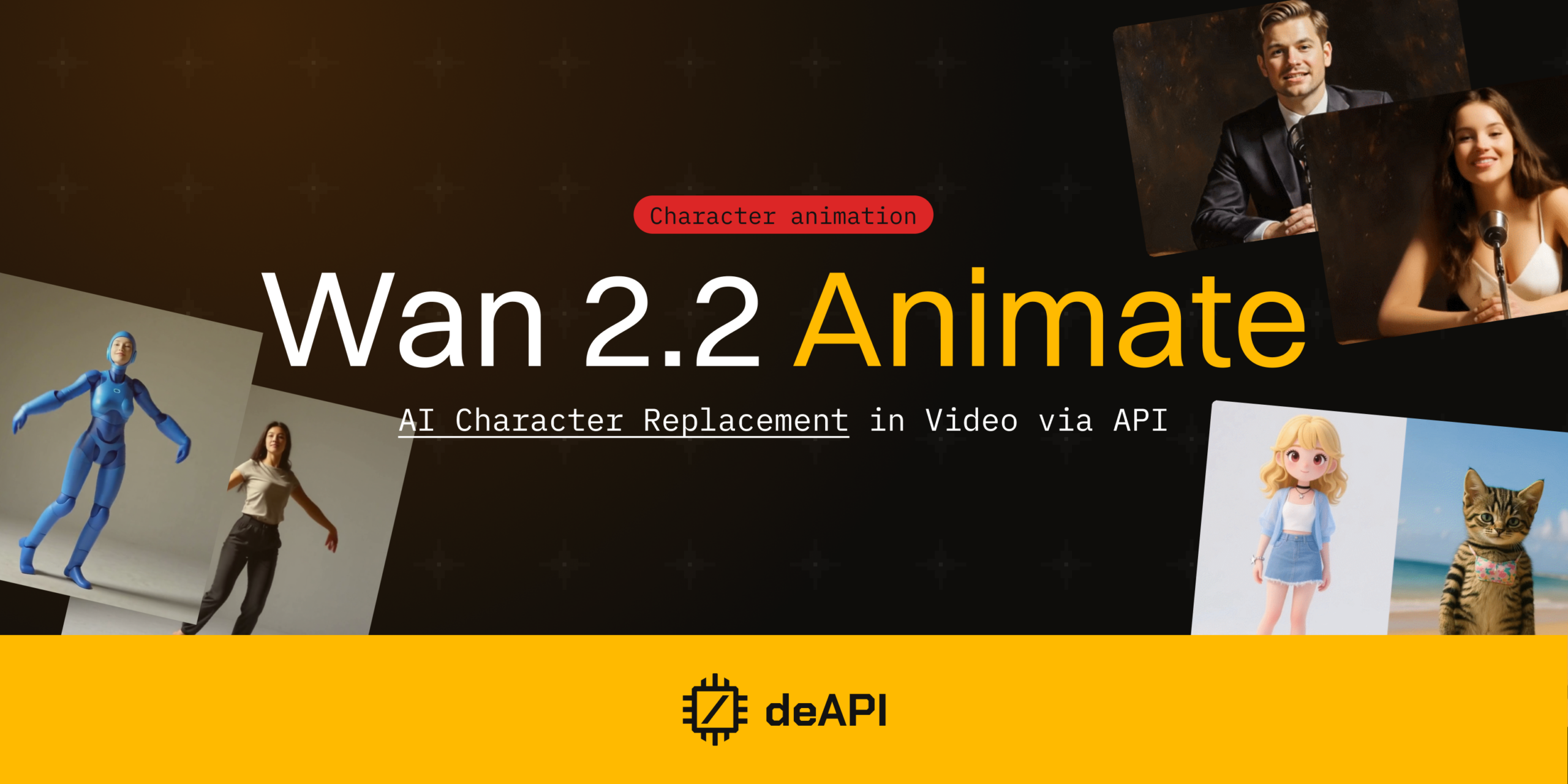 Wan 2.2 Animate: AI Character Replacement in Video via API