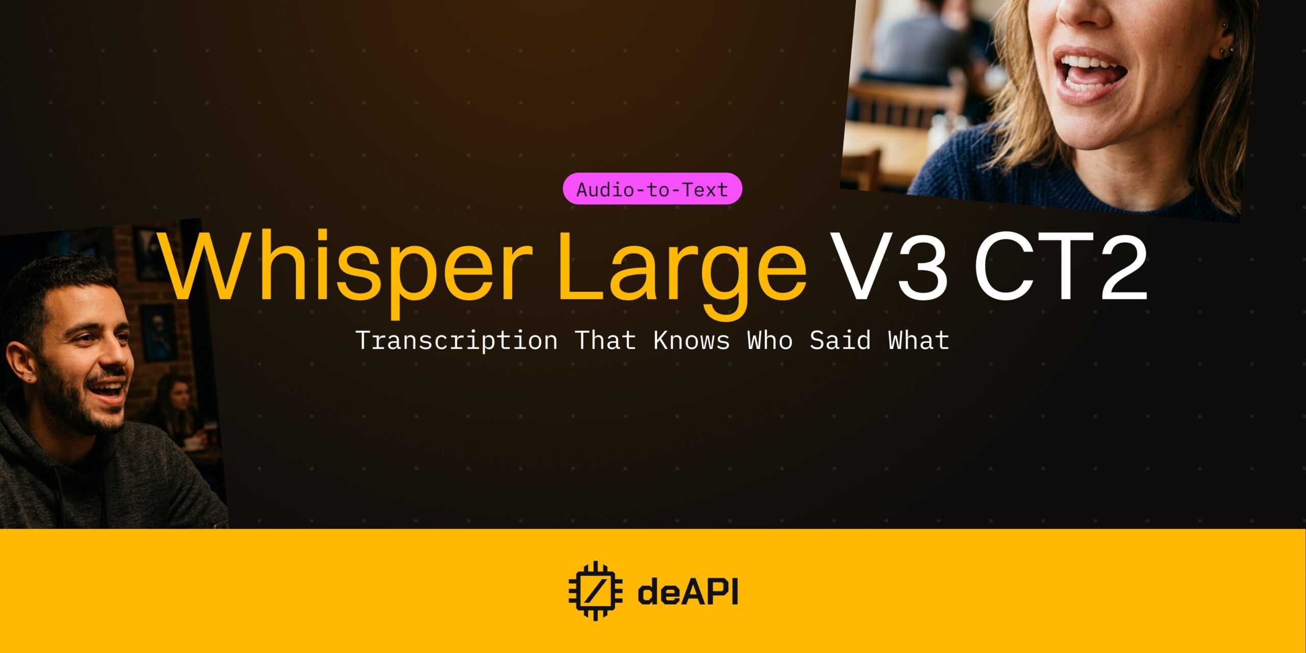 Whisper Large V3 CT2: Transcription That Knows Who Said What