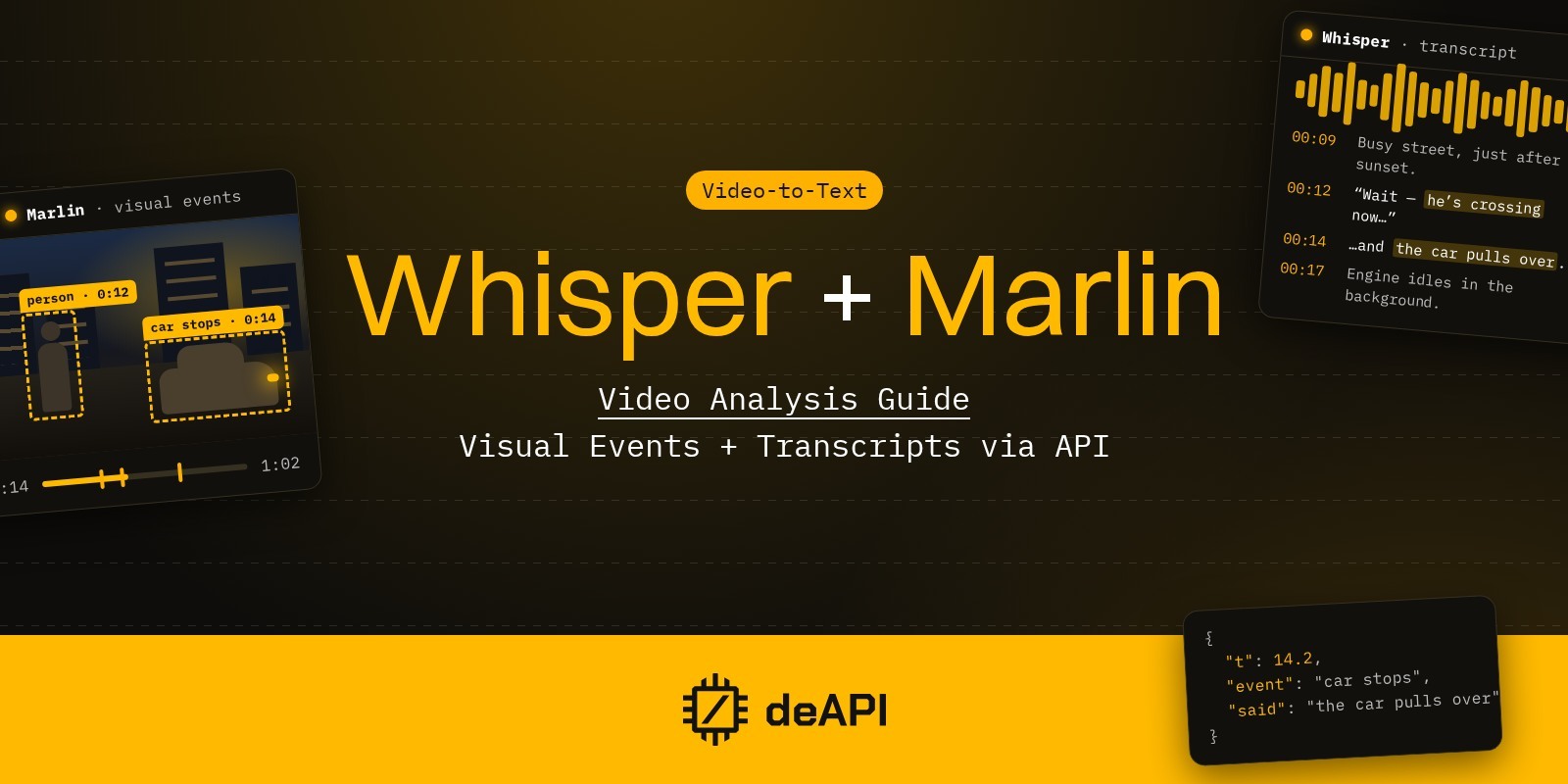 How to Analyze Videos with AI: Visual Events + Transcripts via API