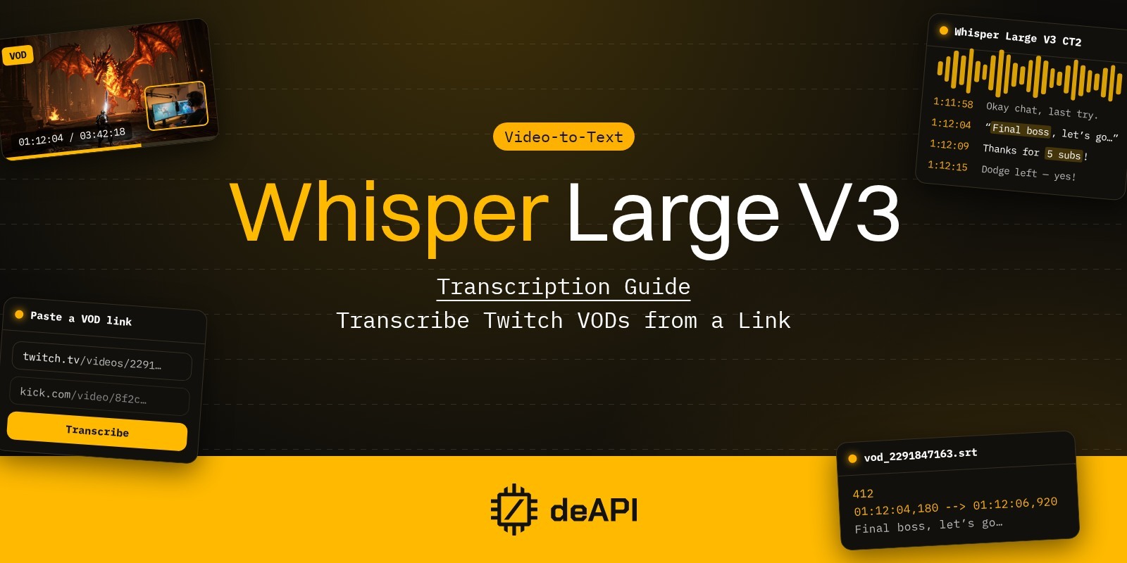 How to Transcribe a Twitch VOD from a Link